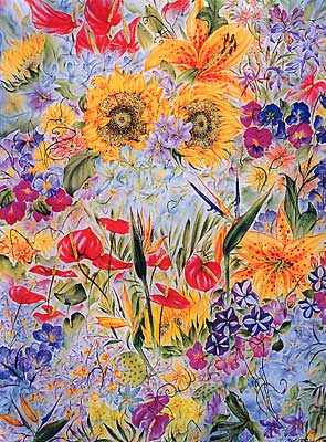 Exhibition : "Flowers Re0ndezvous" by Montri Samchimchom
