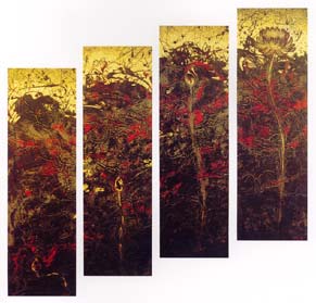 The Four Lotus by Metha Kongsonthi