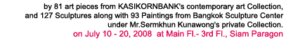 Exhibition : Passion of thai modern art by 81 art pieces from KASIKORNBANK's contemporary art Collection