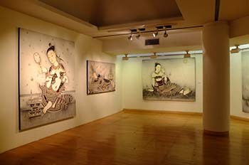 Exhibition Dhamma Riddles in Contemporary Thai Paintings & Paintings of Buddha's Life History (Conventional Truth) by Likit Nisetanakarn and Surathin Tatana | นิทรรศการ ปริศนาธรรมจิตรกรรมไทยร่วมสมัยและจิตรกรรมพุทธประวัติ(สมมตสัจจะ) โดย ลิขิต นิสีทนาการ  และ สุรทิน ตาตะนะ