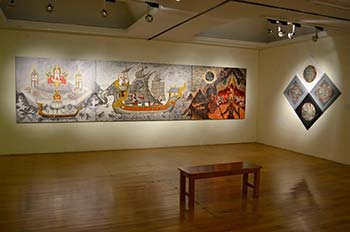 Exhibition Dhamma Riddles in Contemporary Thai Paintings & Paintings of Buddha's Life History (Conventional Truth) by Likit Nisetanakarn and Surathin Tatana | นิทรรศการ ปริศนาธรรมจิตรกรรมไทยร่วมสมัยและจิตรกรรมพุทธประวัติ(สมมตสัจจะ) โดย ลิขิต นิสีทนาการ  และ สุรทิน ตาตะนะ