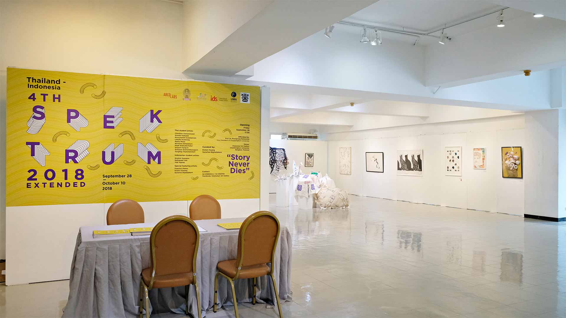 4 th SPEKTRUM 2018 : Student Art Exhibitions Story Never Dies | By Evelyn Huang Surachai Ekphalakorn