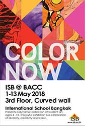 Color Now By International School Bangkok นักเรียนโรงเรียนนานาชาตืไอเอสบี