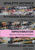 IMPROVIBRATION By Sitthidham Rohitasuk | นิทรรศการภาพวาดนามธรรม โดย สิทธิธรรม โรหิตะสุข