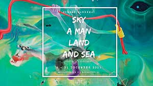 Sky A man Land and Sea By Somrak Maneemai (สมรักษ์ มณีมัย)