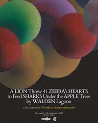 A Lion Threw 41 Zebra's Hearts to Feed Sharks Under the Apple Trees by Walden Lagoon By Therdkiat Wangwatcharakul (เทอดเกียรติ หวังวัชรกุล)
