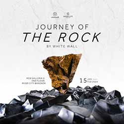The Journey of the Rock โดย Chanin Lertphoompanya White Wall ชนินทร์ เลิศภูมิปัญญา