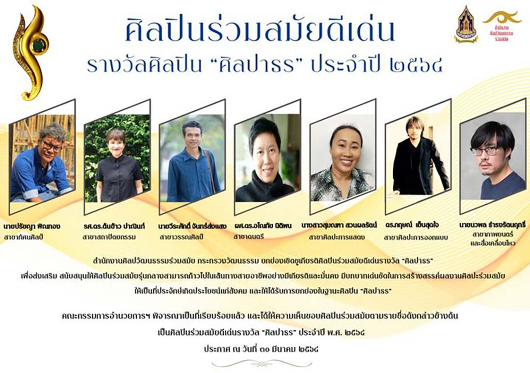 รางวัลศิลปาธร 2564 | Silpadhorn Award 2021