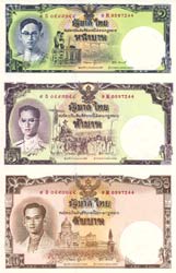 1 Baht, 5 Baht and 10 Baht His Majesty King Bhumibol Adulyadej's 80th Birthday Anniversary 5 December 2007​