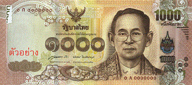 ธนบัตร 1,000 บาท Banknote 1,000 Baht