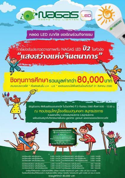 Nagas LED Drawing Contest | ประกวดวาดภาพกับ Nagas LED ปี 2 หัวข้อ เเสงสว่างแห่งจินตนาการ