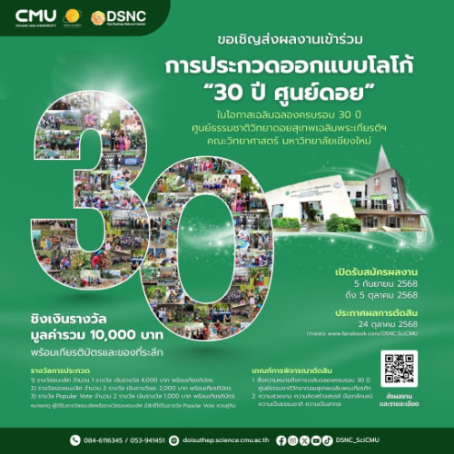 30th Logo DSNC | ประกวดออกแบบโลโก้ 30 ปี ศูนย์ดอย