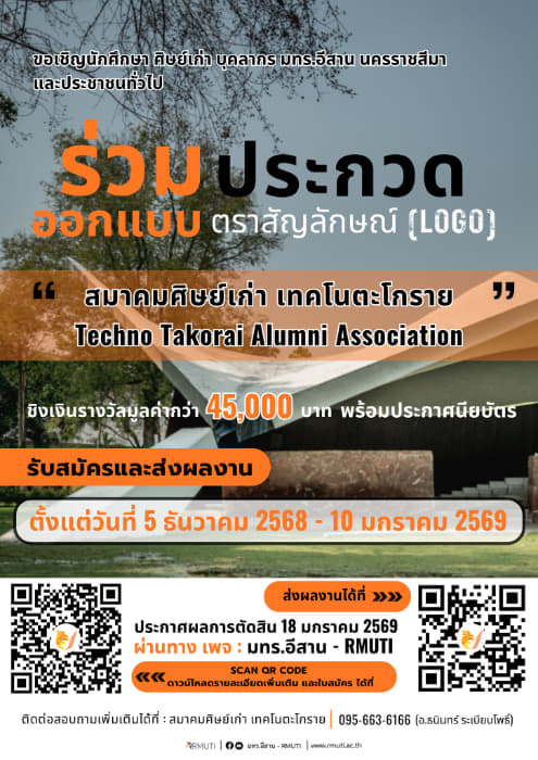 RMTUI Logo Design | ประกวดออกแบบตราสัญลักษณ์ สมาคมศิษย์เก่าเทคโนตะโกราย