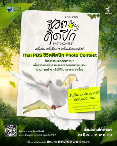 Thai PBS Bird Photo 2026 | โครงการประกวดภาพนก ชีวิตติดปีก