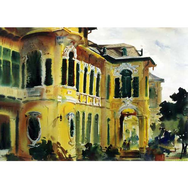 Bang-khun-prom Palace no.1 Watercolor 30 x 20 Inc.