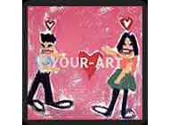 Y... YOUR-ART, 1991,,Oilstick on canvas, 12 x 12 inch.