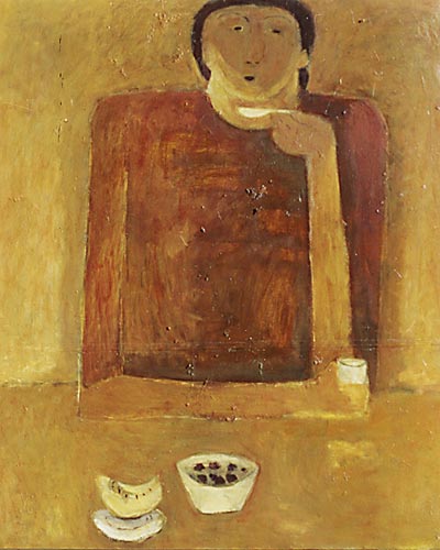 Man eat mushrooms, 1997