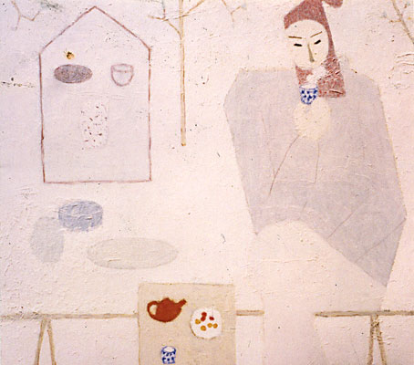 Man drink  tea, 2001