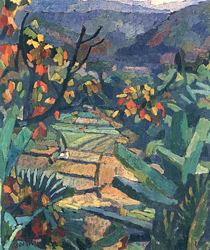 Behind the temple in nan, 1992