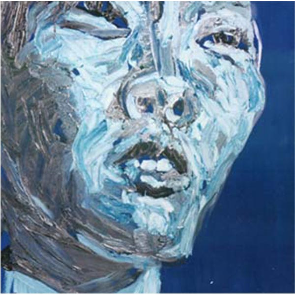 Blue, 2002<br> Oil on canvas<br> 60 x 60 cm.